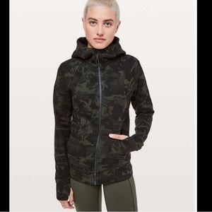 lululemon athletica | Tops | Lululemon Green Camo Scuba Zip Up Jacket Size  4 | Poshmark